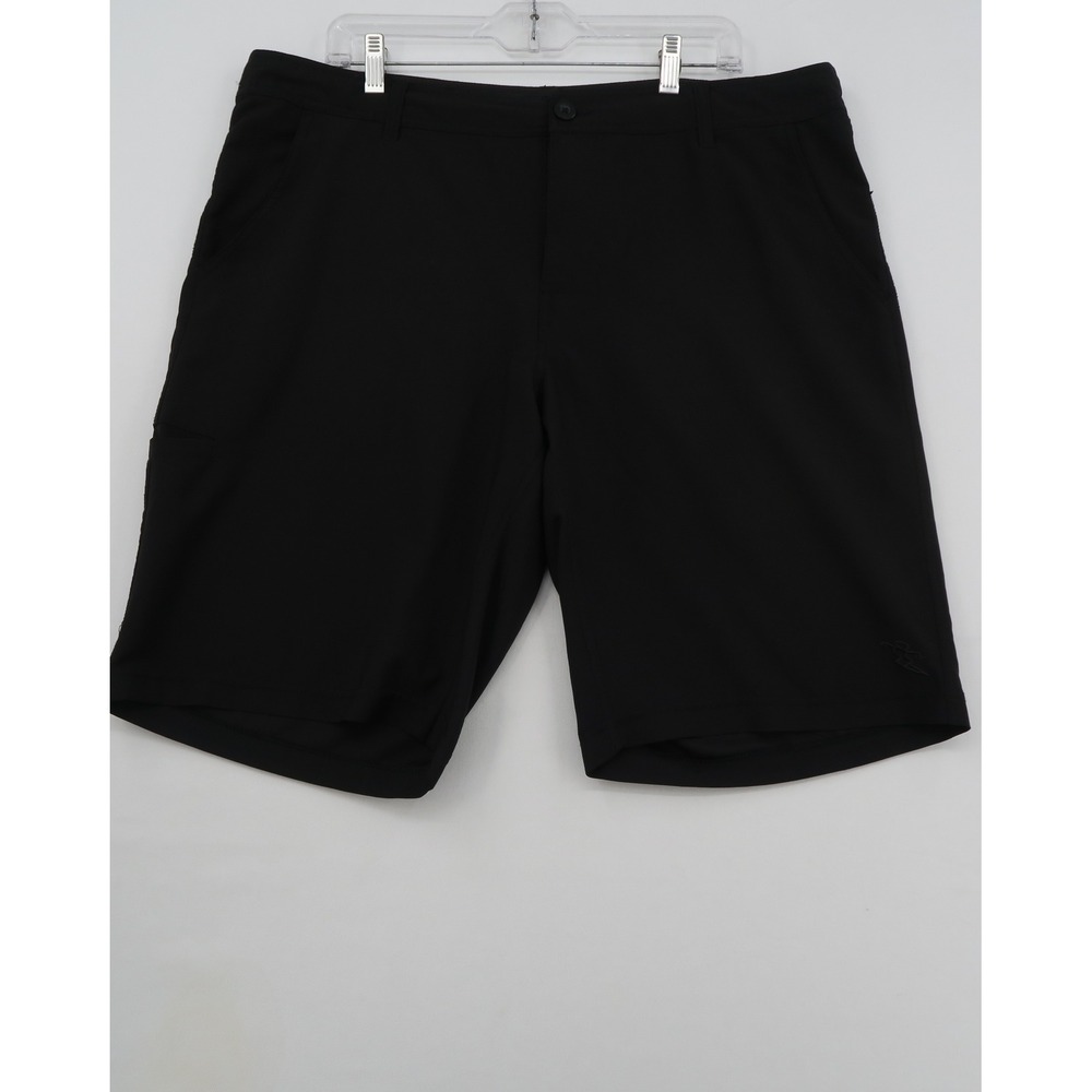 DaHui Mens Black Hybrid Board Shorts Size 38 Quick Dry Stretch Surf Swim Trunks